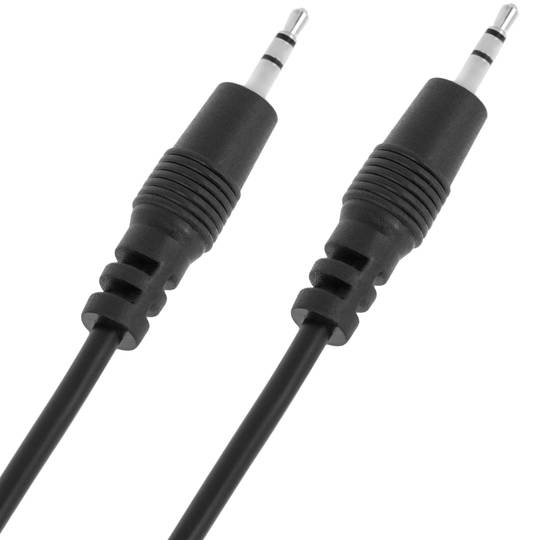 Cabo áudio estéreo macho de 2,5 mm a 3,5 mm macho 3 m