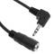 Stéréo femelle câble audio de 3,5 mm à 3,5 mm 1,8 m angle masculins