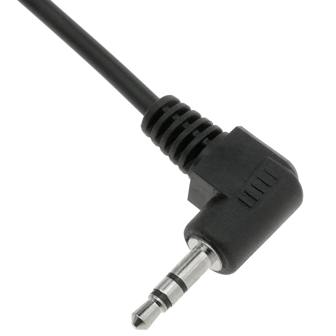 Stéréo femelle câble audio de 3,5 mm à 3,5 mm 1,8 m angle masculins