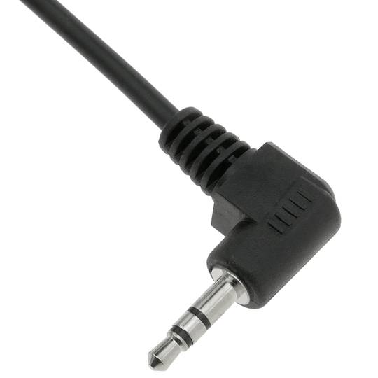 Stéréo femelle câble audio de 3,5 mm à 3,5 mm 1,8 m angle masculins