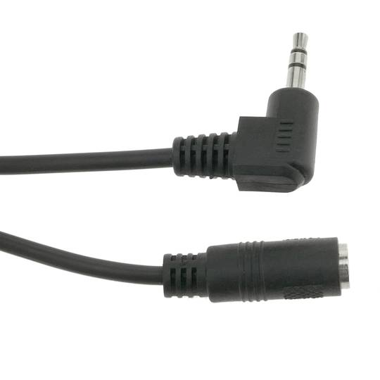Stéréo femelle câble audio de 3,5 mm à 3,5 mm 1,8 m angle masculins
