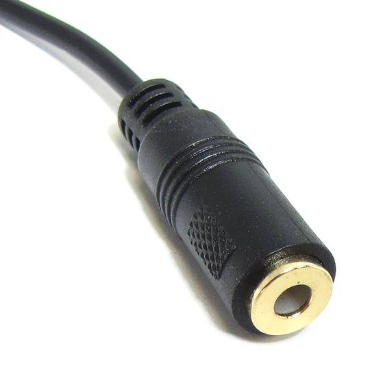 Cable d'àudio estèreo de 3,5 mm femella a 3,5 mm mascle angle 5 m