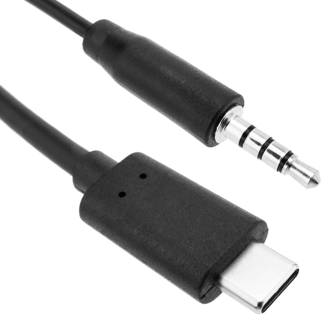 USB 3.1 cable type C male to headset microphone type minijack 3.5 4-pin for smartphone - Cablematic