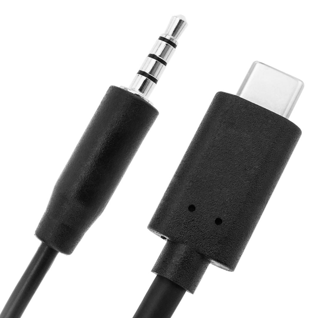 USB 3.1 cable type C male to headset and microphone type minijack 3.5 4-pin  for smartphone - Cablematic