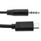 USB 3.1 cable type C male to headset and microphone type minijack 3.5 4-pin for smartphone