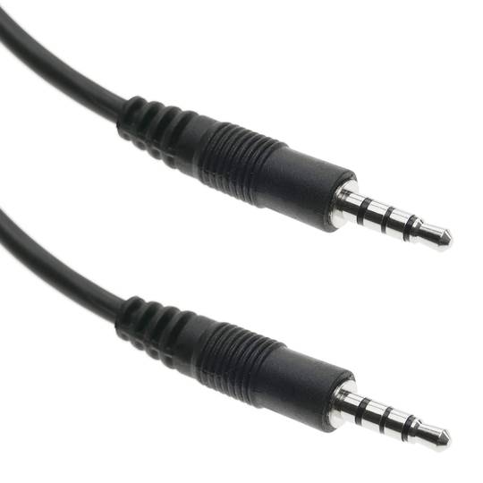 3.5mm 4 pin minijack cable jack to jack 3m