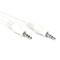 Weiß Audiokabel Miniklinke Stereo 3,5 M/M 1m