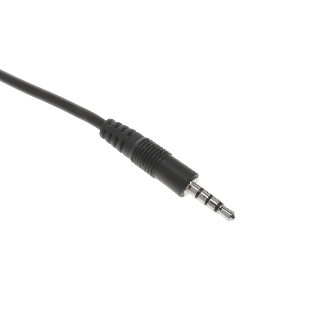Audio cable headset and microphone minijack 4 pin 3.5mm type male