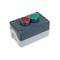 Caixa de control de dispositius elèctrics per a 2 polsadors o interruptors de 22 mm gris