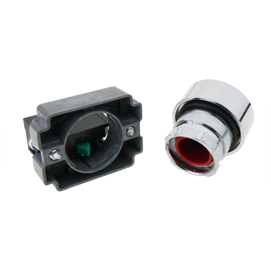 Botão de pressão momentâneo 22mm 1NO 400V 10A normalmente aberto vermelho