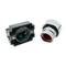 Botão de pressão momentâneo 22mm 1NO 400V 10A normalmente aberto vermelho