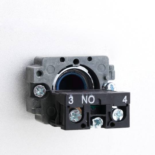 Botão de pressão momentâneo 22mm 1NO 400V 10A normalmente aberto azul