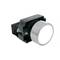 Drukknop 22mm 1NO 400V 10A normaal open wit