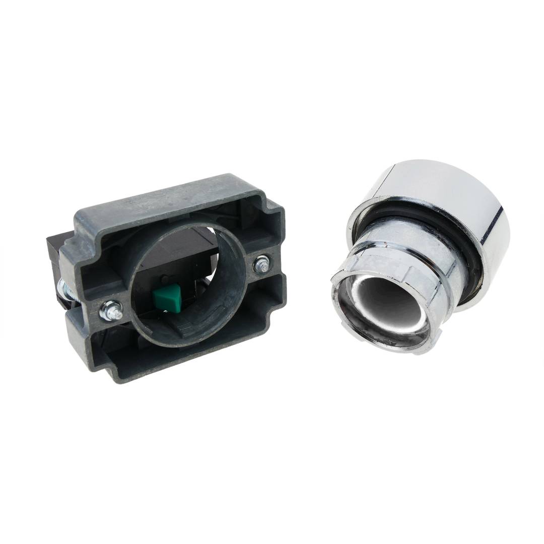 Drukknop 22mm 1NO 400V 10A normaal open wit