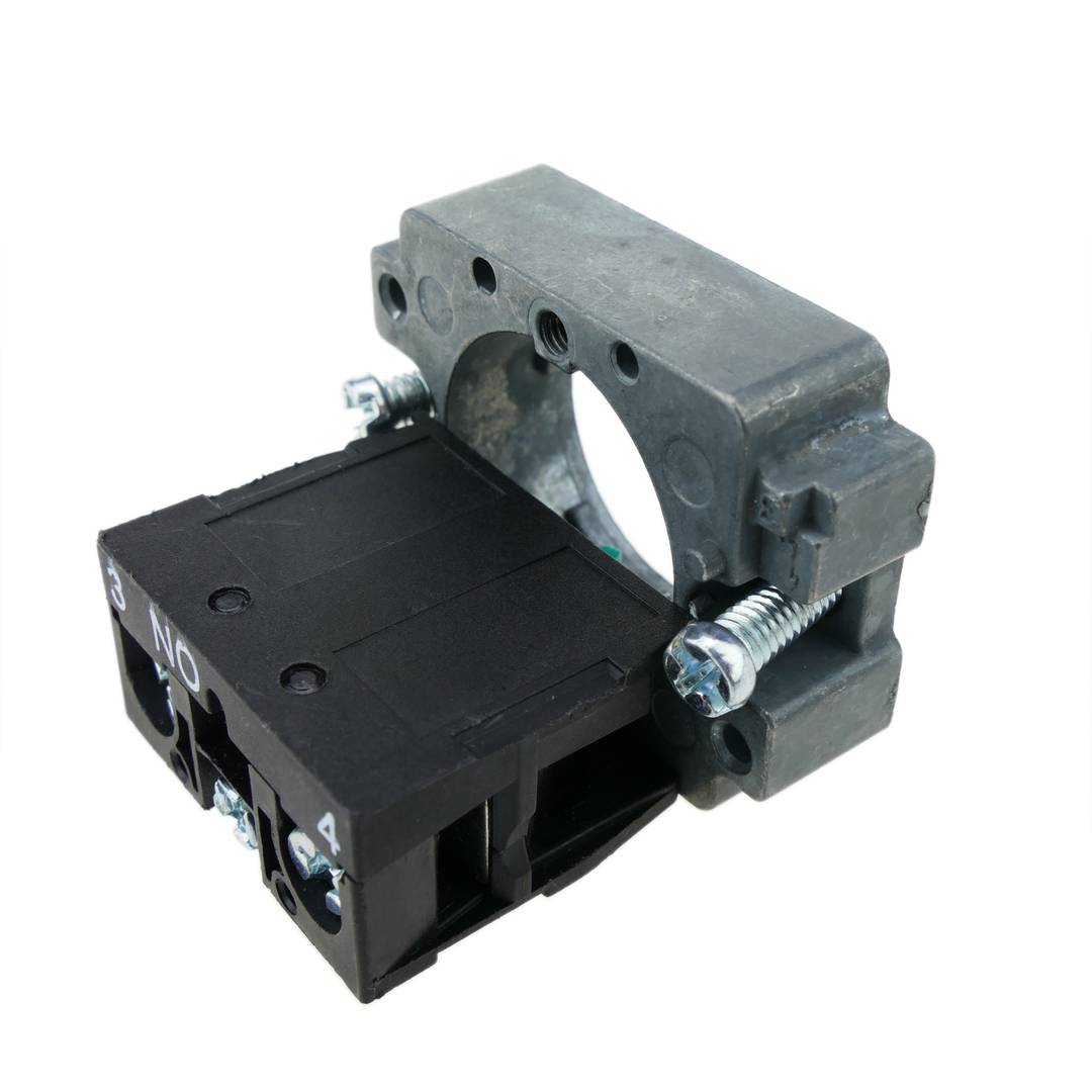 Drukknop 22mm 1NO 400V 10A normaal open wit