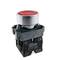 Botão de pressão momentâneo 22mm 1NO1NC 400V 10A normalmente aberto e fechado vermelho