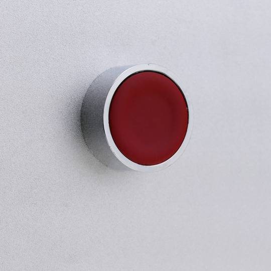 Botão de pressão momentâneo 22mm 1NO1NC 400V 10A normalmente aberto e fechado vermelho