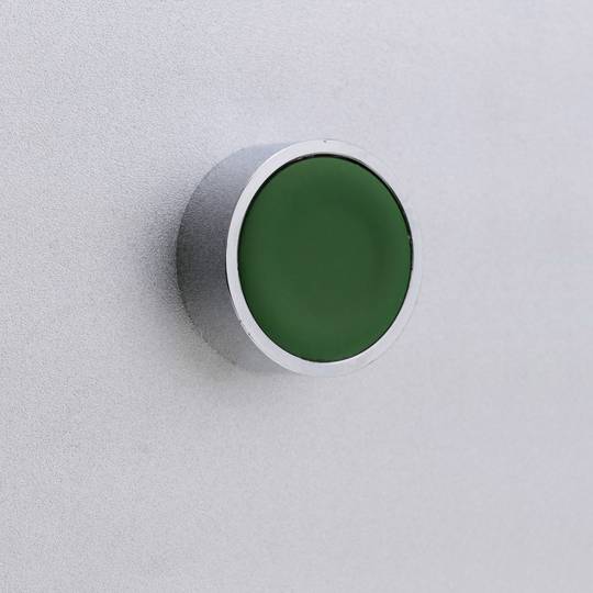 Kortstondige drukknop 22mm 1NO 1NC 400V 10A normaal gesloten en normaal open groen