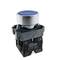 Bouton poussoir momentané 22mm 1NO 1NC 400V 10A normalement ouvert et fermé bleu