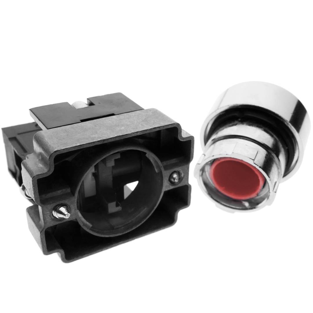 Przycisk zaczepu 22mm 400V 10A z czerwonym zamkiem