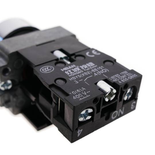 Bouton poussoir verrouillage 22mm 400V 10A vert