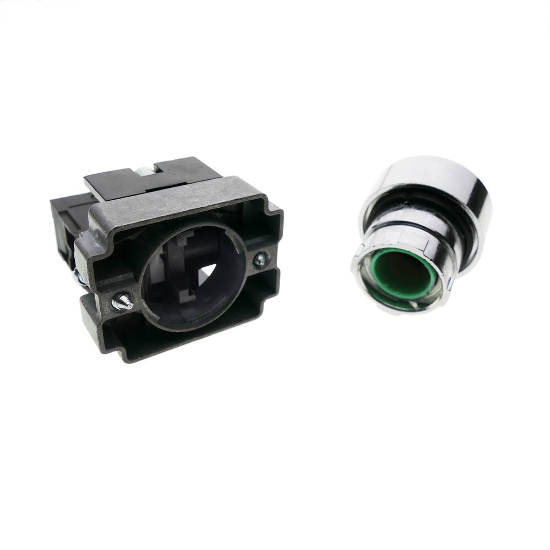 Bouton poussoir verrouillage 22mm 400V 10A vert