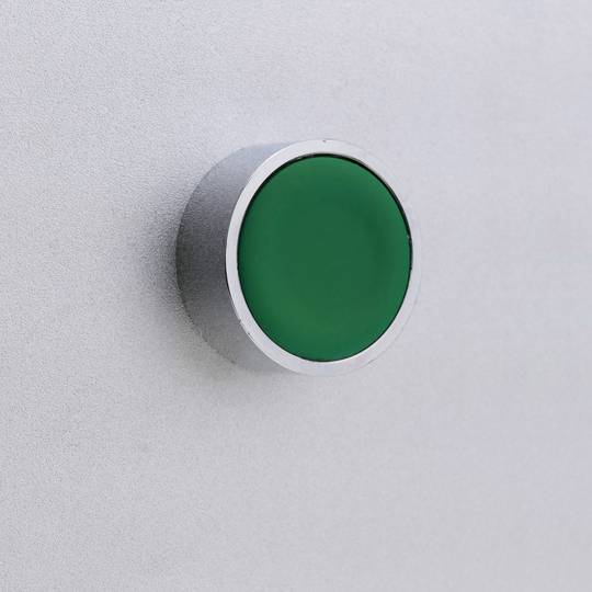 Bouton poussoir verrouillage 22mm 400V 10A vert