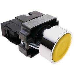 Koppelingsknop 22mm 400V 10A met geel slot