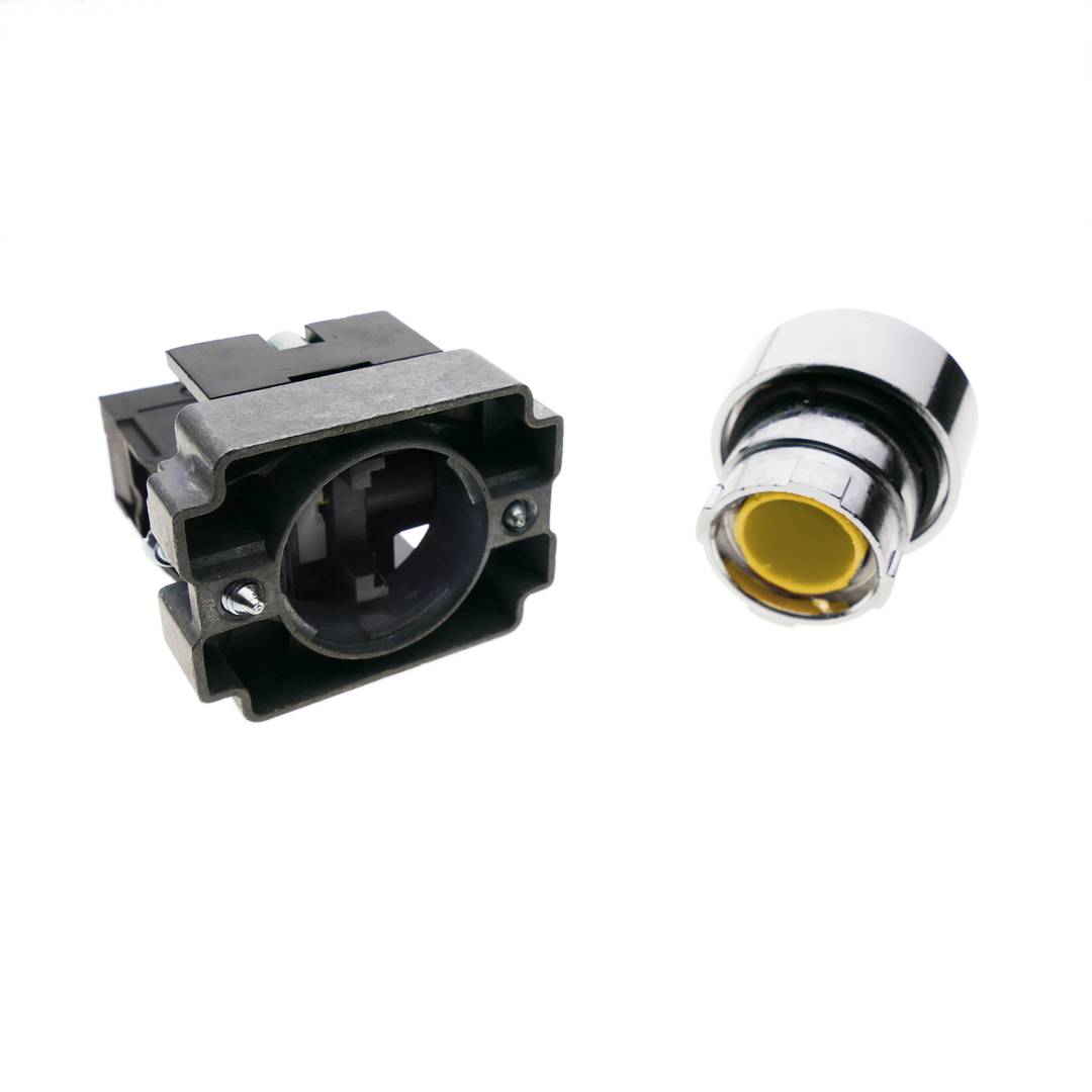 Koppelingsknop 22mm 400V 10A met geel slot