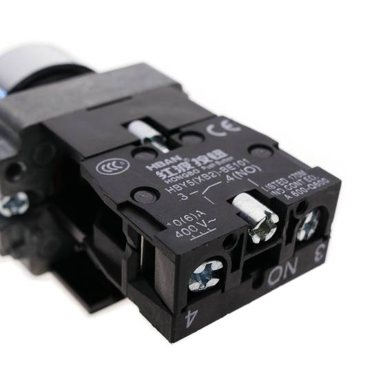 Koppelingsknop 22mm 400V 10A met wit slot