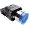 Botão de pressão momentâneo 22mm 1NC 400V 10A normalmente fechado com luz LED azul