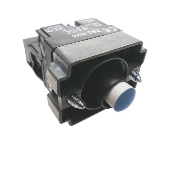 Botão de pressão momentâneo 22mm 1NC 400V 10A normalmente fechado com luz LED azul