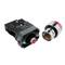 Botão de pressão com trava 22mm 400V 10A com luz LED vermelho