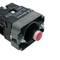 Botão de pressão com trava 22mm 400V 10A com luz LED vermelho