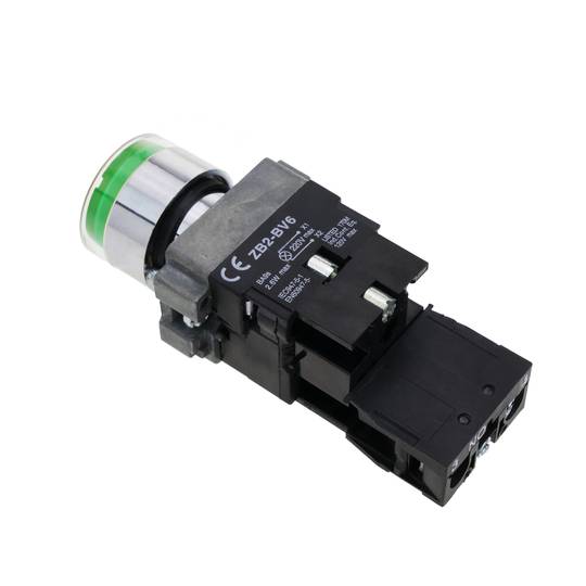 Taste Push button schalter Verriegelung 22mm 400V 10A mit LED-Licht grün