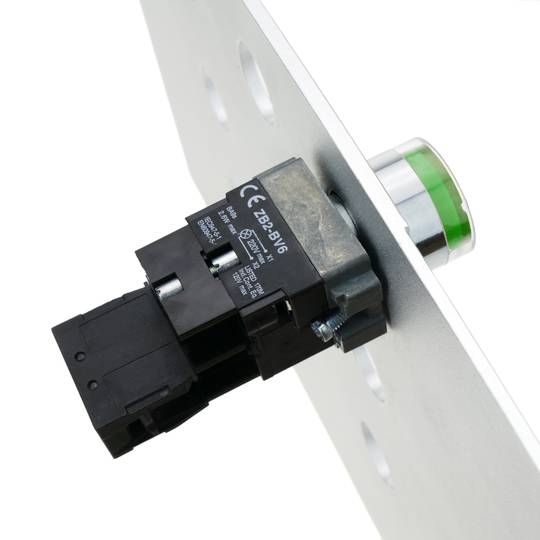 Taste Push button schalter Verriegelung 22mm 400V 10A mit LED-Licht grün
