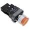 Pulsante interruttore di blocco 22mm 400V 10A con luce a LED arancio