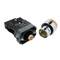 Pulsante interruttore di blocco 22mm 400V 10A con luce a LED arancio