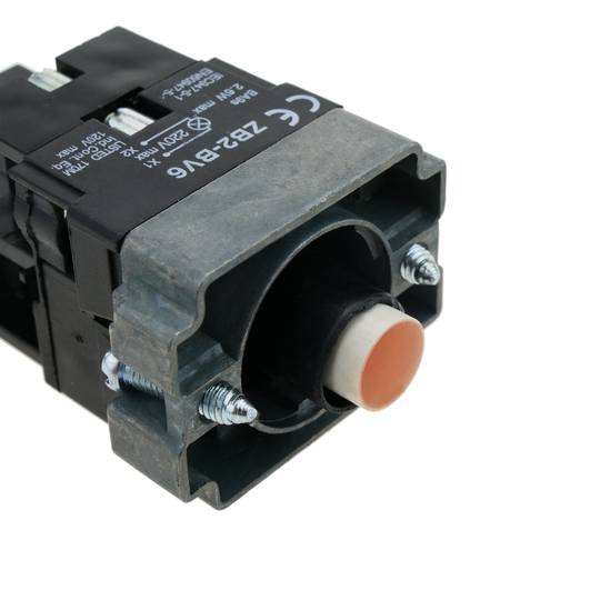 Pulsante interruttore di blocco 22mm 400V 10A con luce a LED arancio