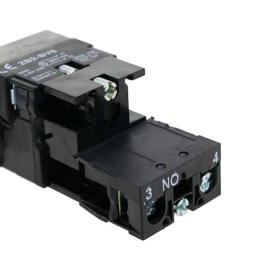 Pulsante interruttore di blocco 22mm 400V 10A con luce a LED arancio