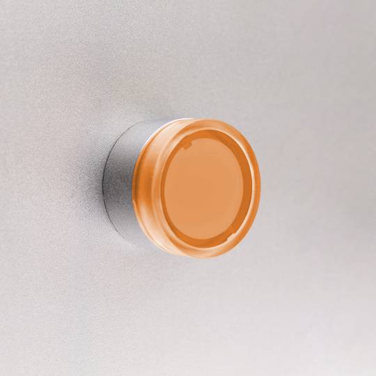 Pulsante interruttore di blocco 22mm 400V 10A con luce a LED arancio
