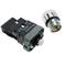 Pulsante interruttore di blocco 22mm 400V 10A con luce a LED bianca