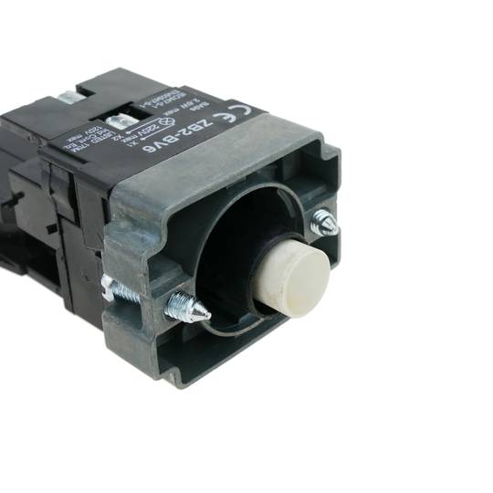 Pulsante interruttore di blocco 22mm 400V 10A con luce a LED bianca