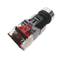 Pulsador de enganche 22mm 220V 10A con luz LED