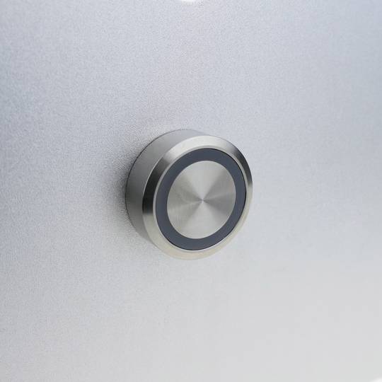 Pulsador de enganche 22mm 220V 10A con luz LED
