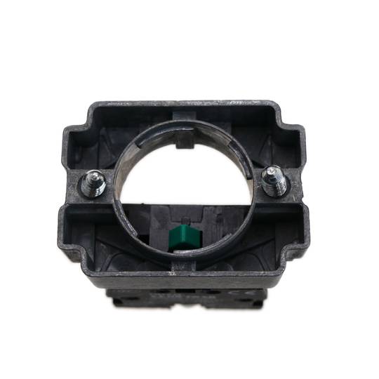 Polsador d'aturada d'emergència 22mm 1No 400V 10A amb bloqueig amb bolet de 40mm