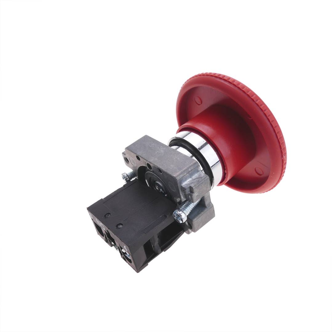 Bouton-poussoir pour l'arret d'urgence 22mm 1NO 400V 10A avec verrouillage champignon 60mm