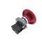 Bouton-poussoir pour l'arret d'urgence 22mm 1NO 400V 10A avec verrouillage champignon 60mm
