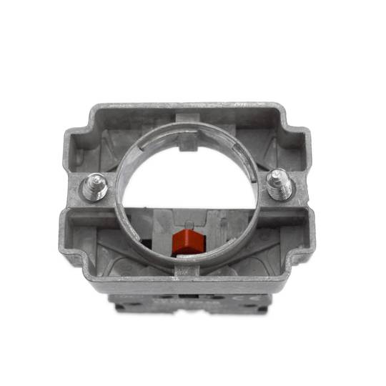 Polsador d'aturada d'emergència 22mm 1NC 400V 10A amb bloqueig amb bolet de 40mm