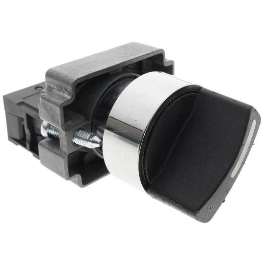 Selector rotatorio momentáneo 22mm 1NO 400V 10A normal abierto
